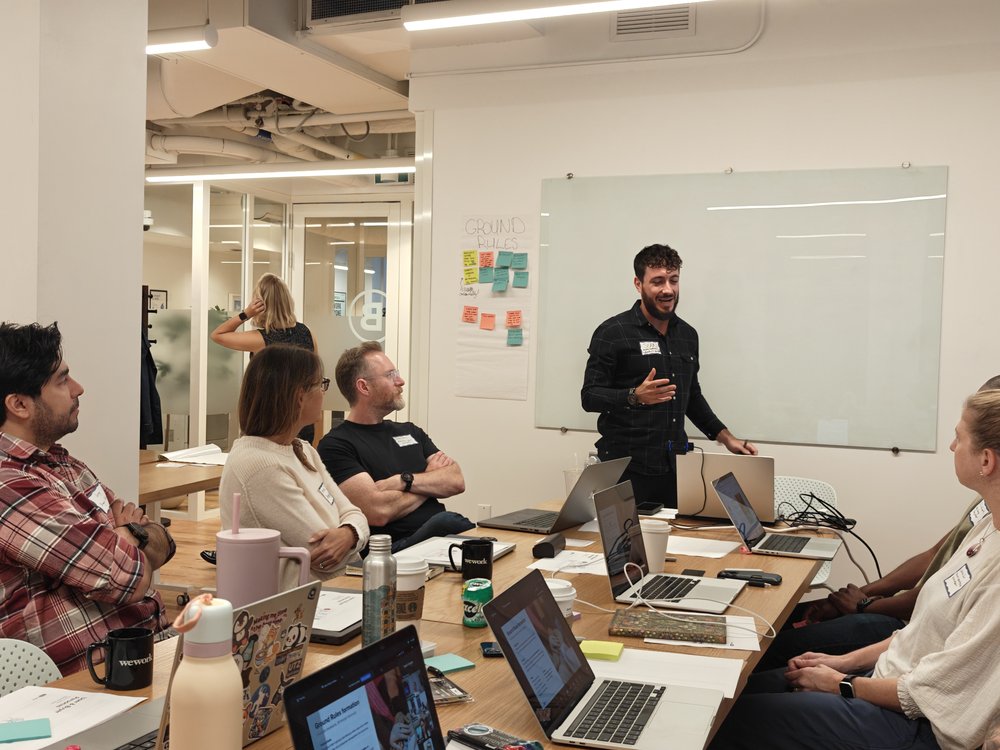 Sean facilitating a strategy workshop